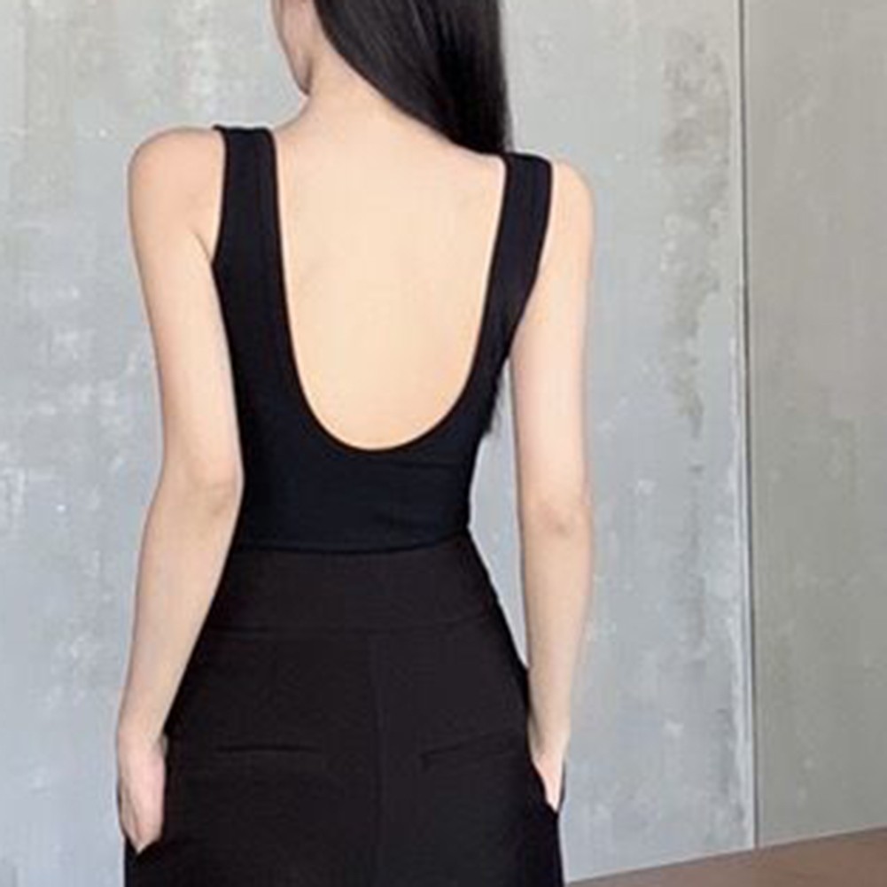 High Stretch Womens U Neck Ribbed Tank Top Ideal for Spring and Summer Fashion - Picture 23 of 41