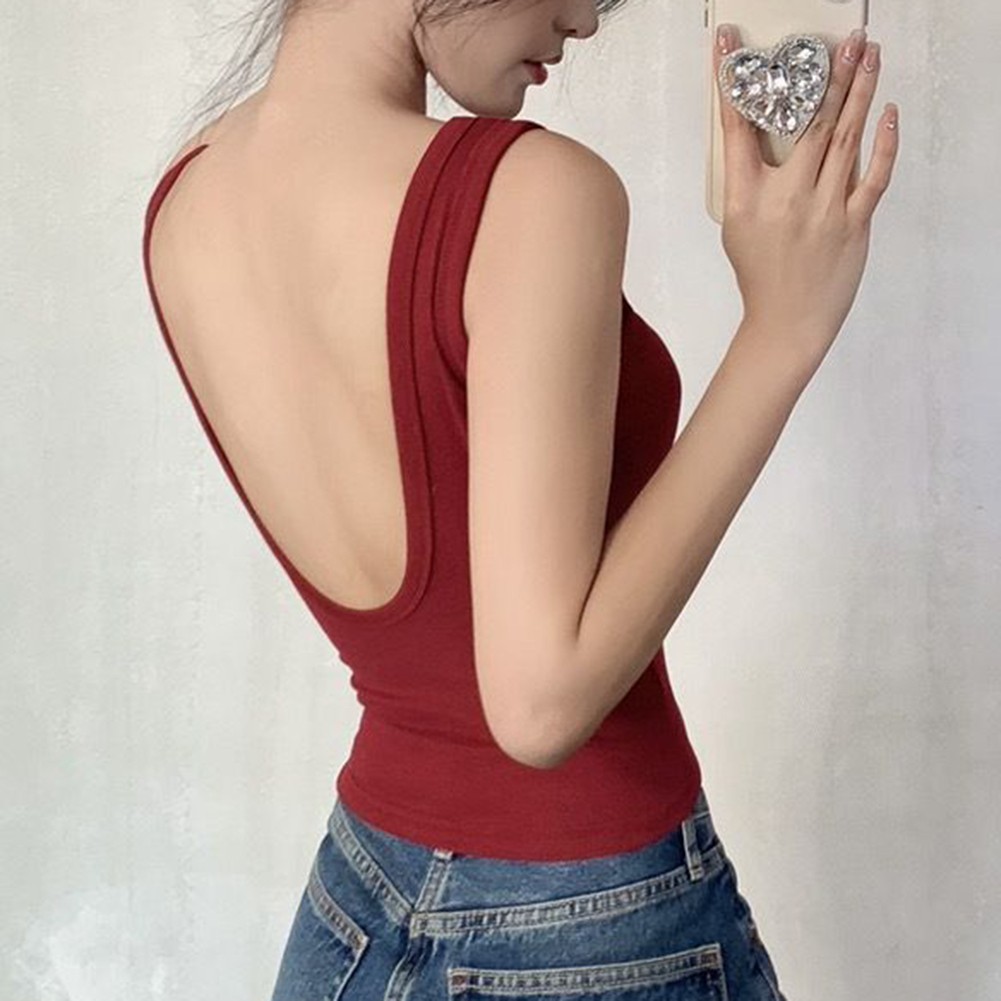 High Stretch Womens U Neck Ribbed Tank Top Ideal for Spring and Summer Fashion - Picture 30 of 41