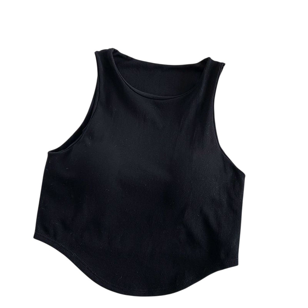 Cotton Basic Sling Top with Irregular Hem A Wardrobe Essential for Women - Picture 9 of 17