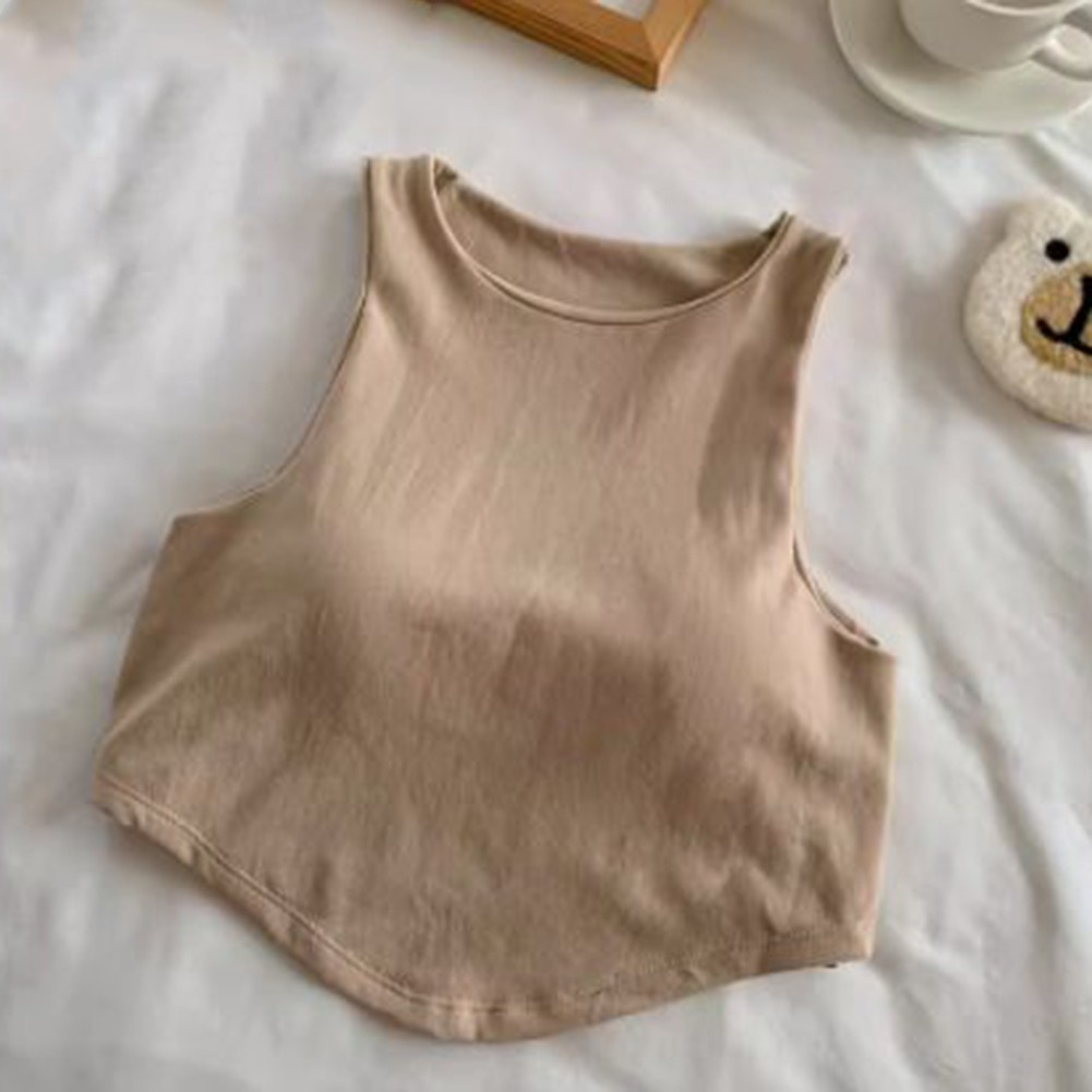 Cotton Basic Sling Top with Irregular Hem A Wardrobe Essential for Women - Picture 14 of 17