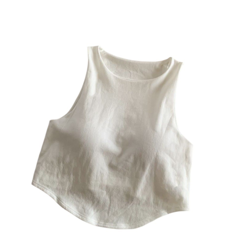 Cotton Basic Sling Top with Irregular Hem A Wardrobe Essential for Women - Picture 11 of 17