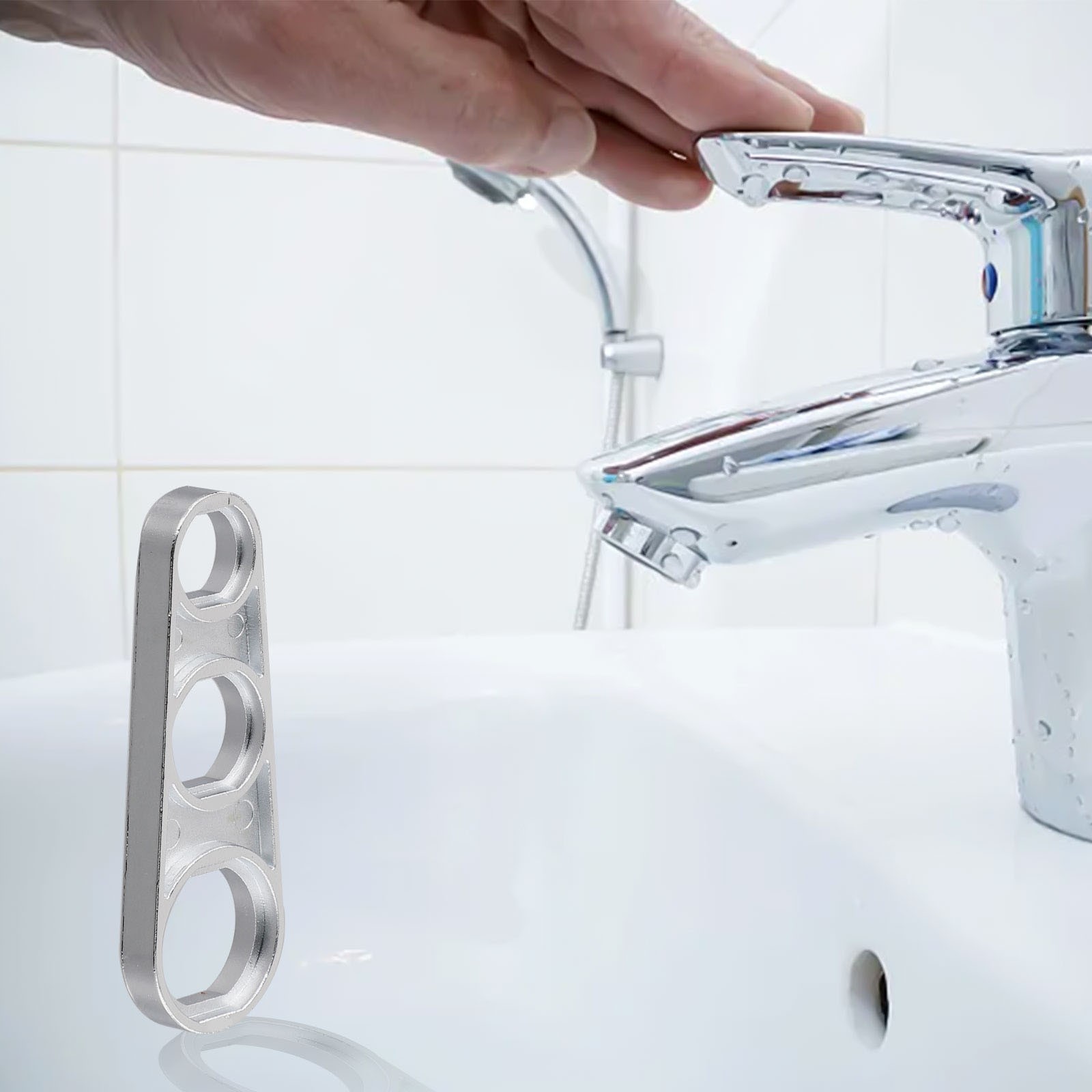 Verstellbarer Wasserhahn-Siebschlüssel mit ergonomischem Griff für Komfort und - Bild 13 von 32