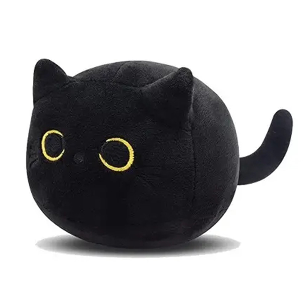 3D Black Cat Plush Toy Pillow Cute Soft Cat Design for Sofa Decoration - Picture 15 of 20