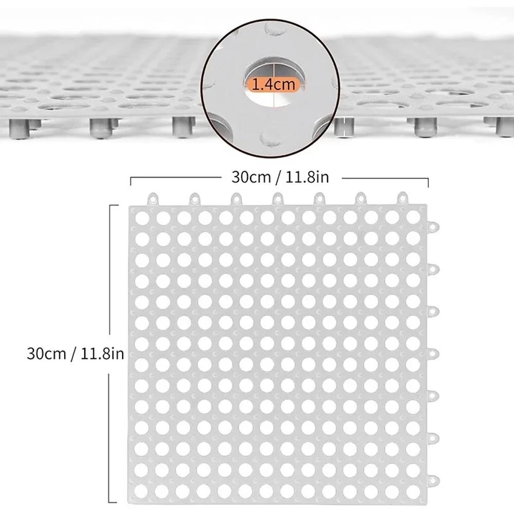 Reliable Drainage Mats 12 Pack Nonslip Interlocking for Indoor and Outdoor Use - Picture 16 of 40