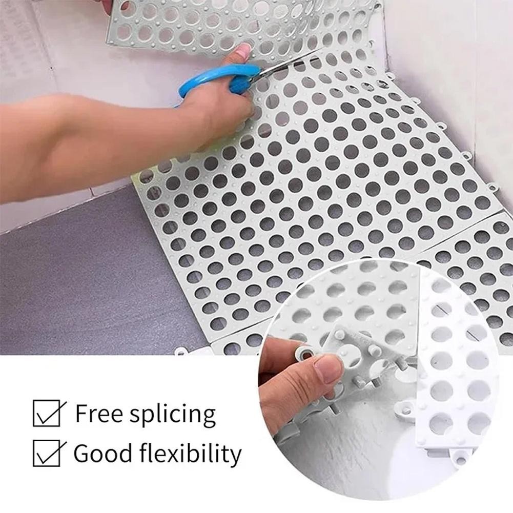 12 Pack of Interlocking Drainage Mats for Safe Spaces in Garden and For Garage - Picture 28 of 40
