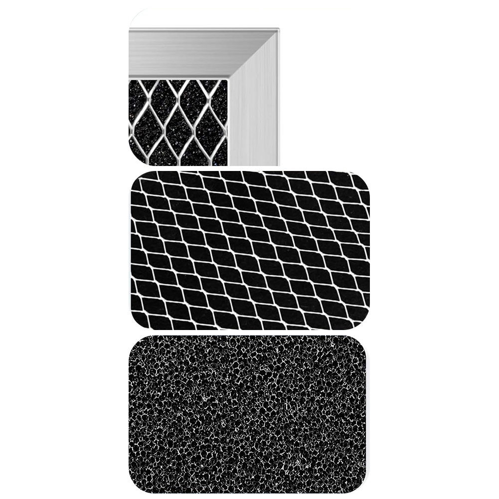 Mikrowellen Kohlefilter 8206230A - 2 Stück, Für Umluft, Rauchfilter