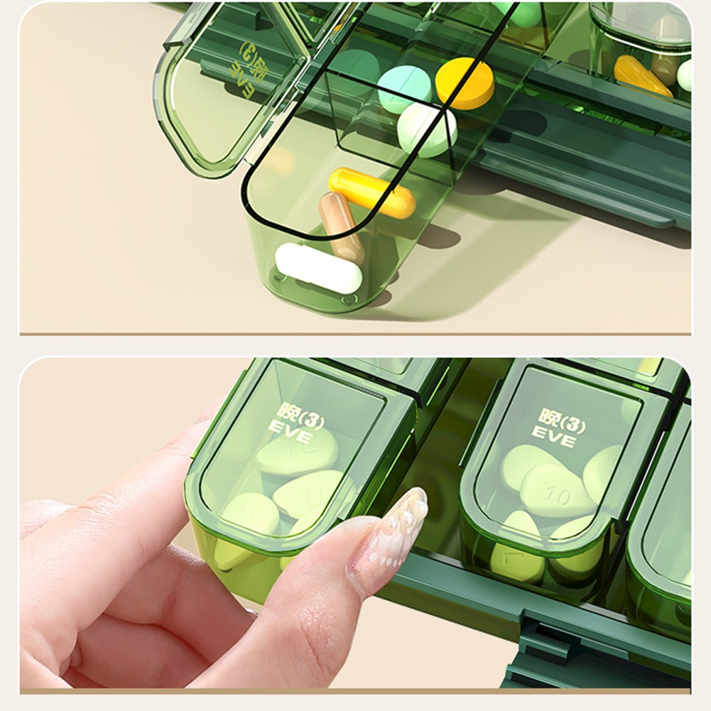 Elderly Medication Reminder Box with Multiple Compartments for Daily Doses - Picture 29 of 31