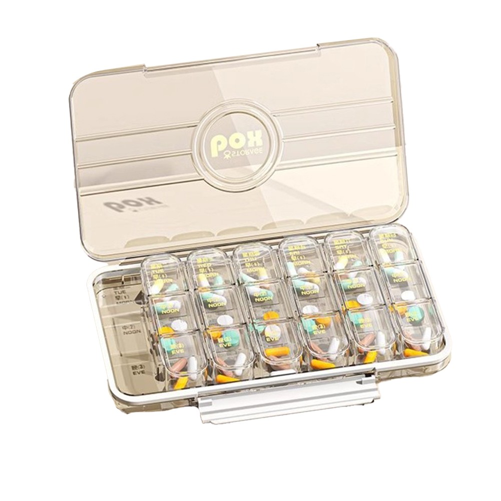 Elderly Medication Reminder Box with Multiple Compartments for Daily Doses - Picture 17 of 31