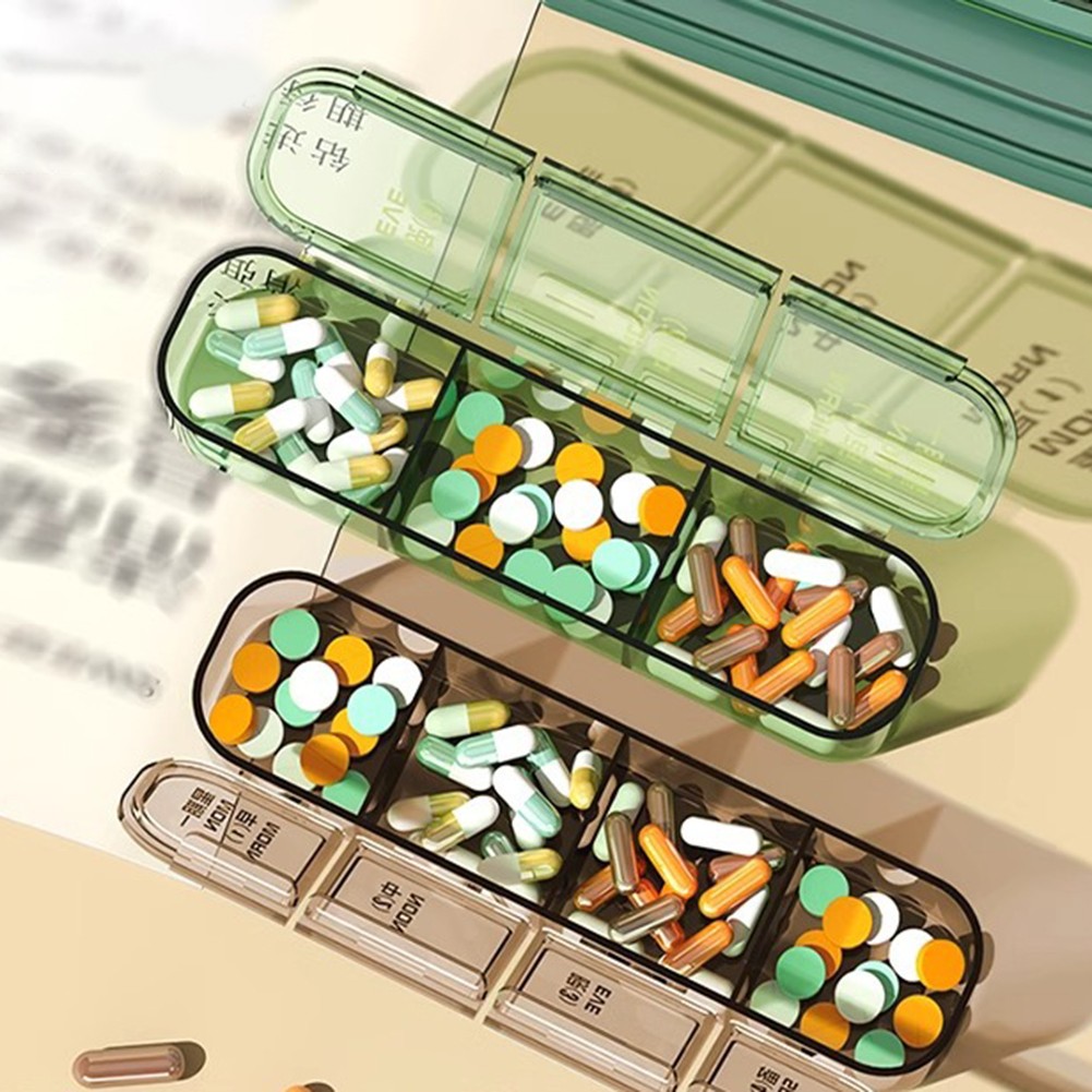 Elderly Medication Reminder Box with Multiple Compartments for Daily Doses - Picture 27 of 31