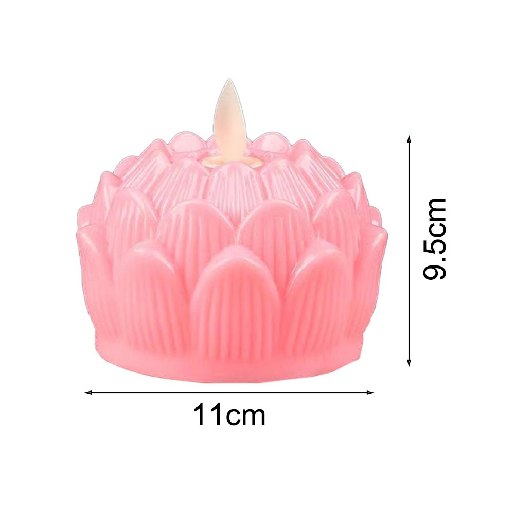 Aesthetic Lotus Candle Lamp Enhance Relaxation in Any Room with Warm Glow - Picture 21 of 22
