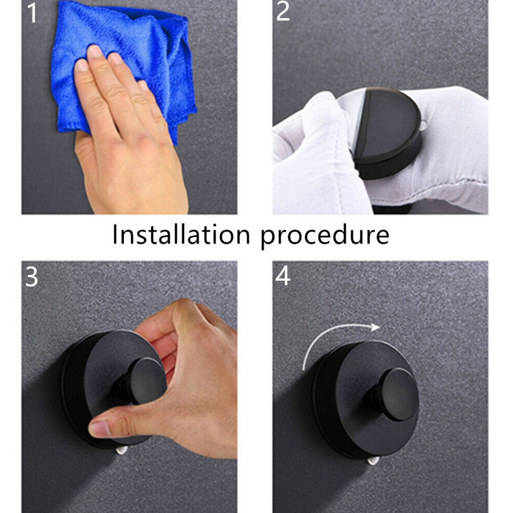 Suction Hook with Easy Removal Feature Great for Temporary Storage Needs