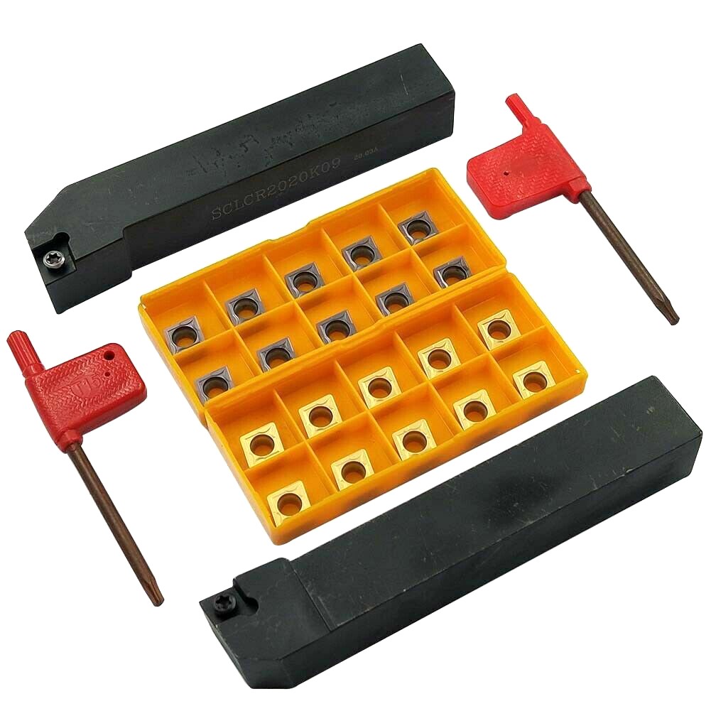 Supporto Girevole CNC SCLCR 2020 Con Insertio CCMT 09T304 - Per Lavorazione Acciaio - Foto 2