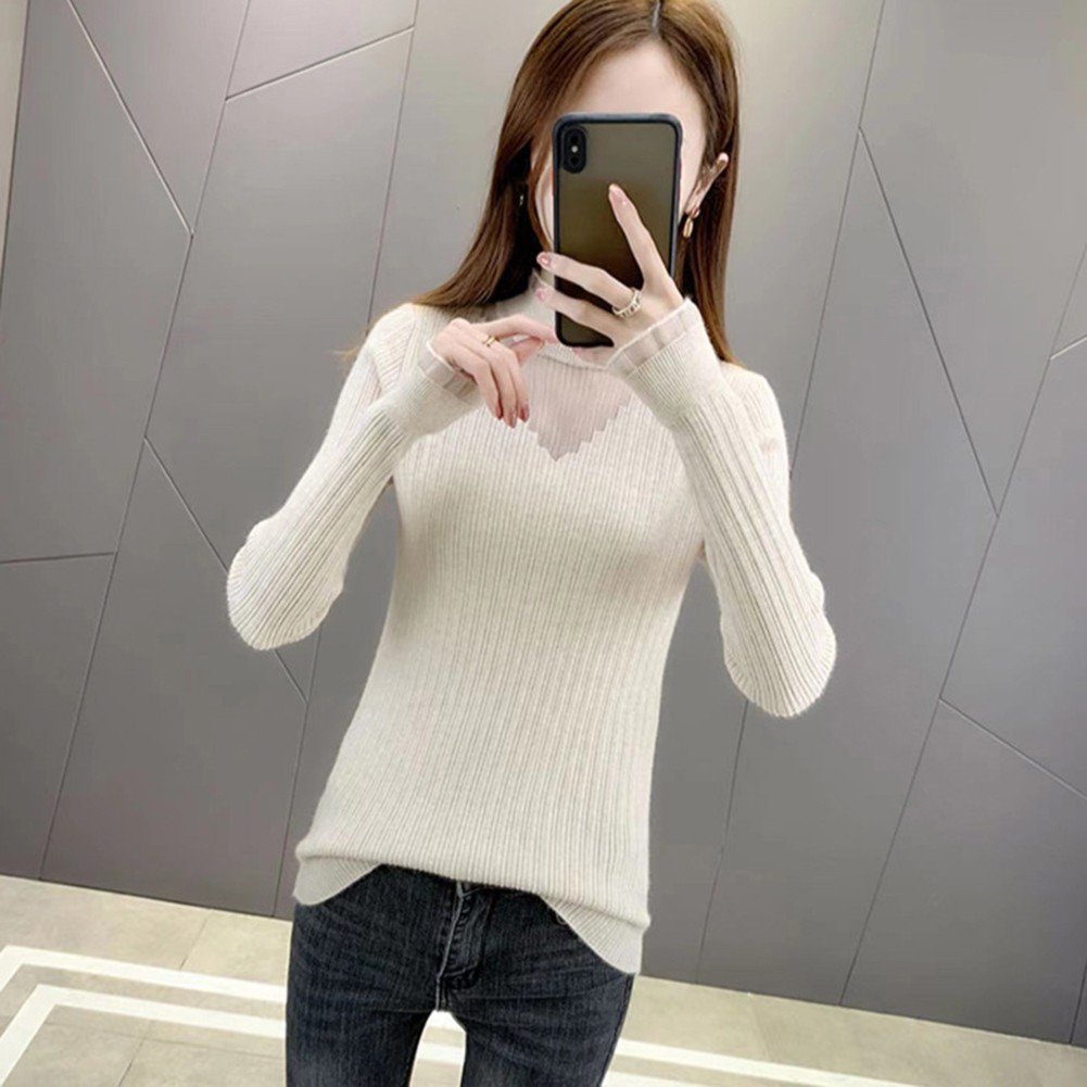 Innovativer Damen Freizeit Pullover in trendiger halber Rollkragen Optik - Picture 16 of 21