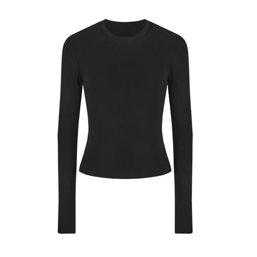 Retro Langarm Damen T-Shirt Slim Fit Freizeit Oberteile für alle Jahreszeiten - Picture 13 of 21