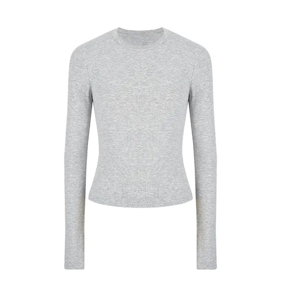 Retro Langarm Damen T-Shirt Slim Fit Freizeit Oberteile für alle Jahreszeiten - Picture 18 of 21