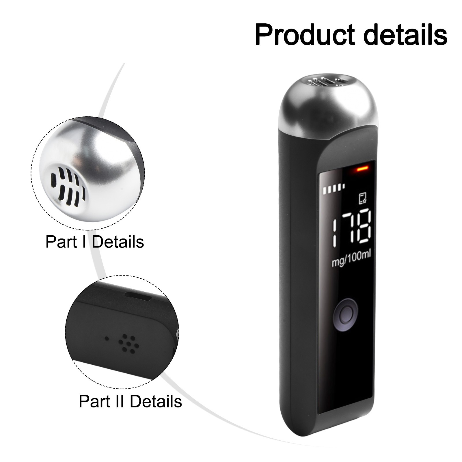 Appareil de test d'alcool compact automatique et rechargeable pour commodité - Photo 27/28