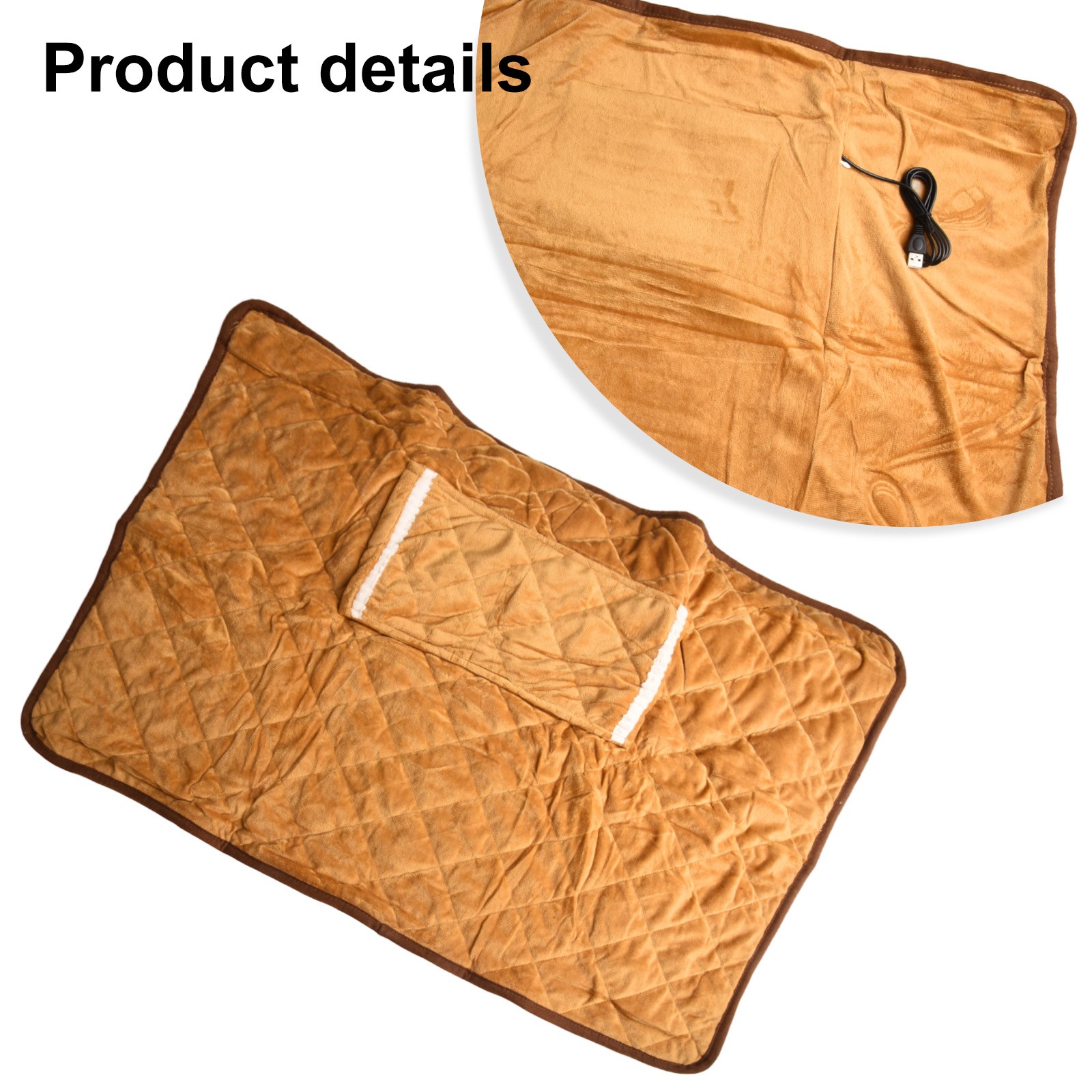 Coperta Elettrica Portatile e Leggera 32x24inch USB FastHeating Throw - Picture 18 of 27