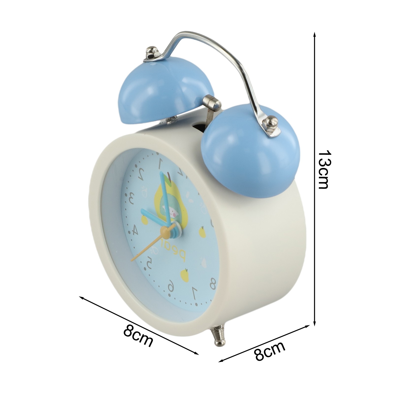 Réveil innovant sans tic-tac double cloche conçu pour boutiques favoriser une montée pr