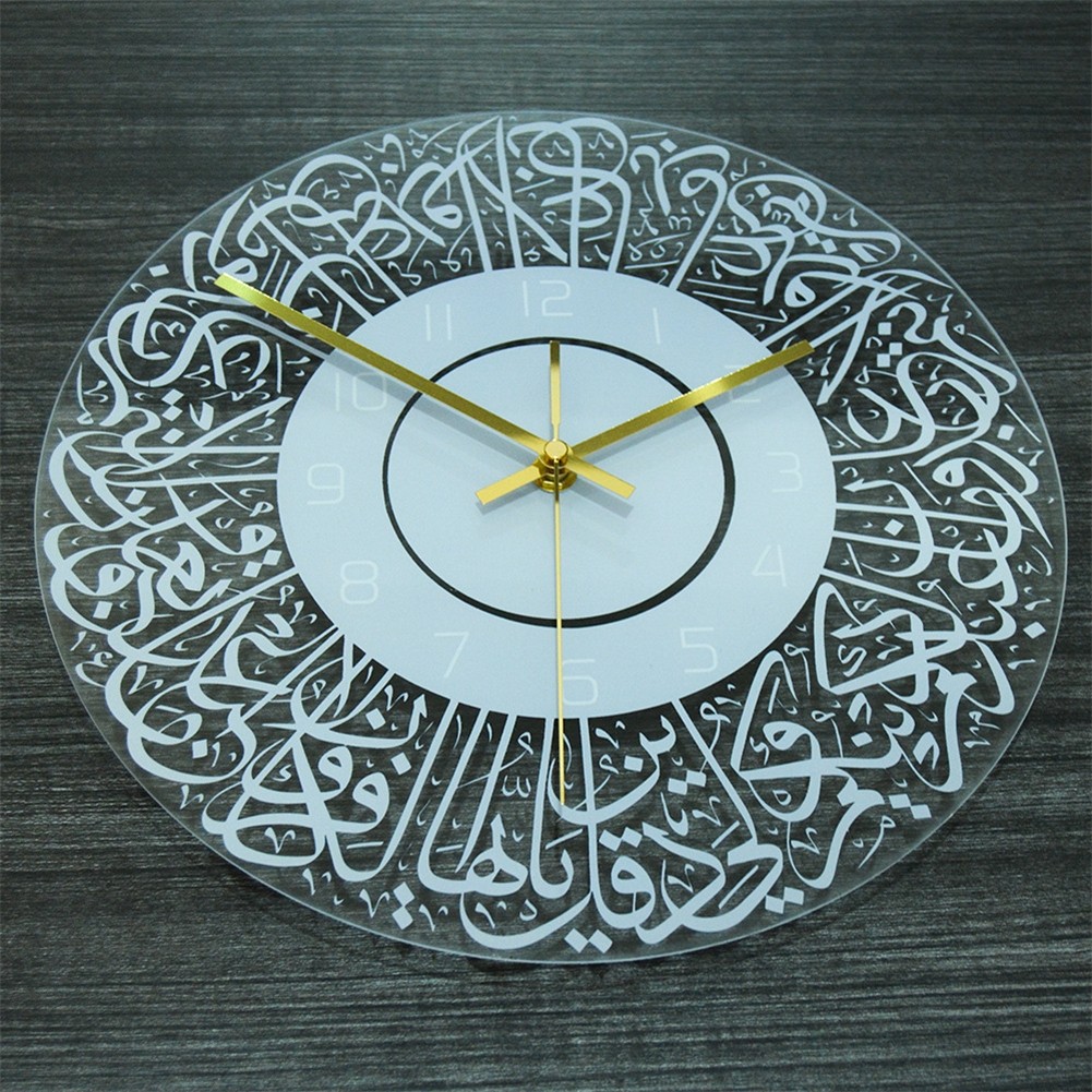Frameless Design 12 Inch Acrylic Wall Clock Perfect for Quiet Environments