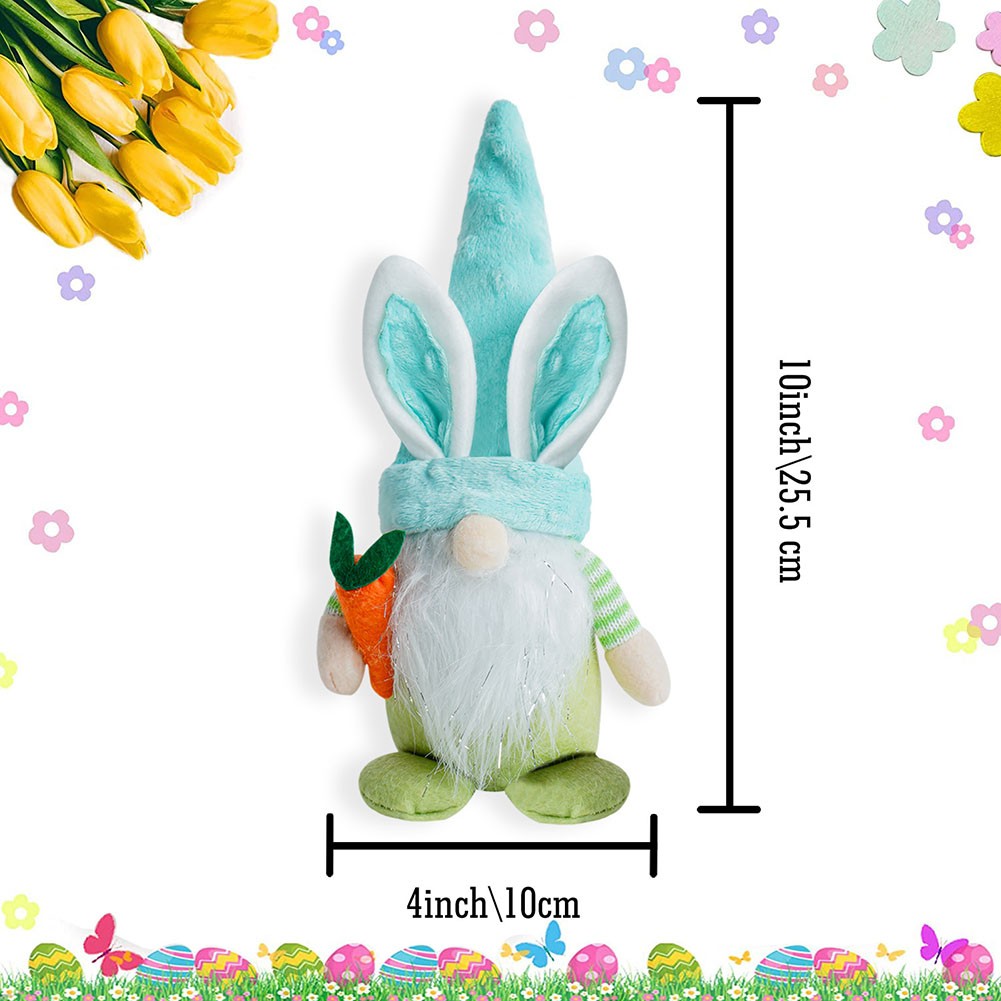 Outdoor Bunny Gnome Doll for Easter Decoration and Festive Celebrations - Picture 10 of 17