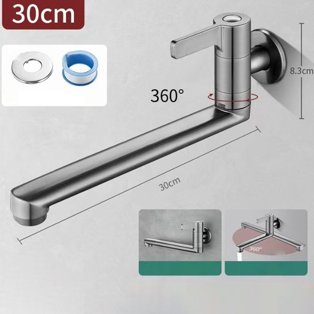 304 Stainless Steel Extended Faucet for Kitchen Sink and Outdoor Pools - Bild 21 von 23