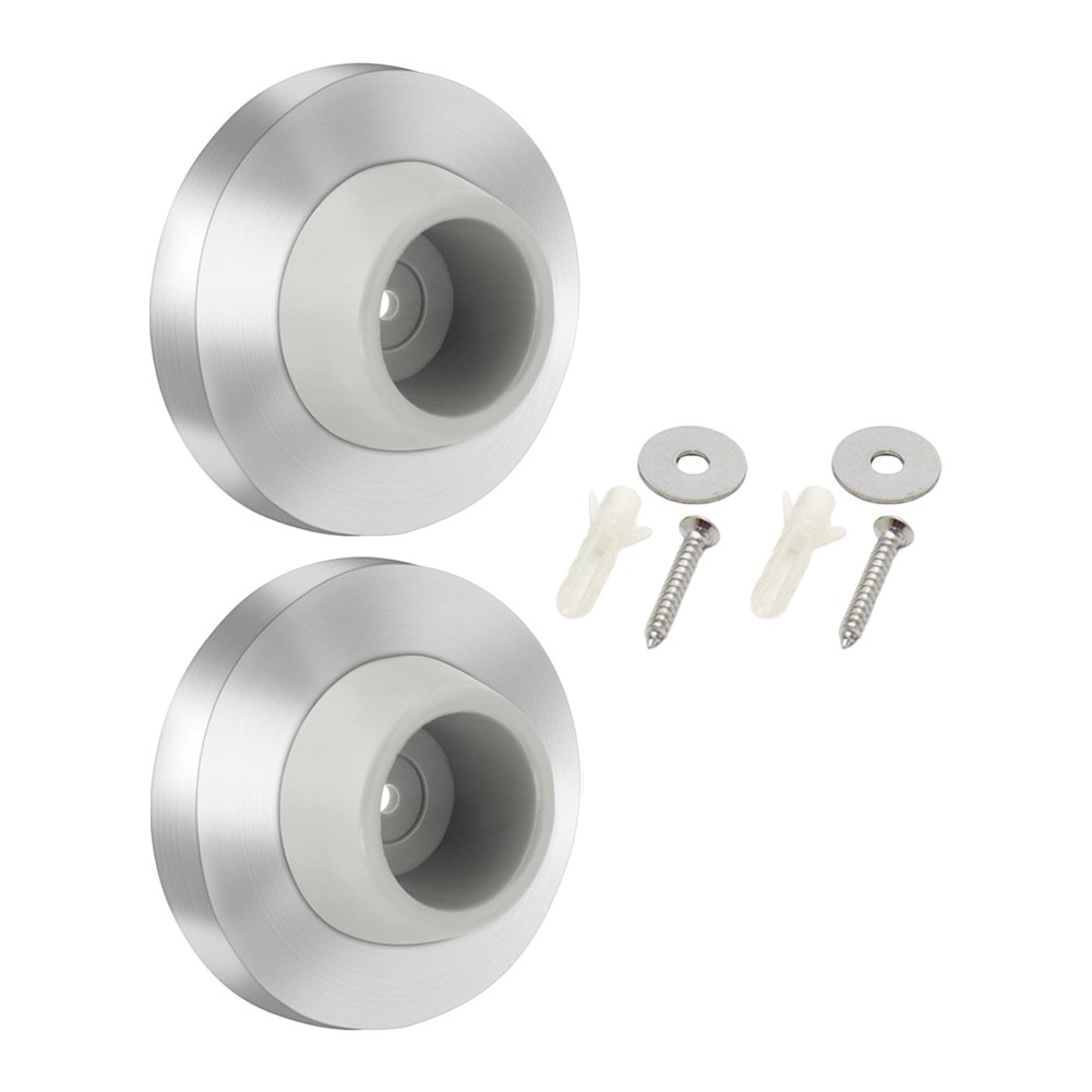 Prevent Damage to Walls with This Essential Set of 2 Stainless Steel Door Stops