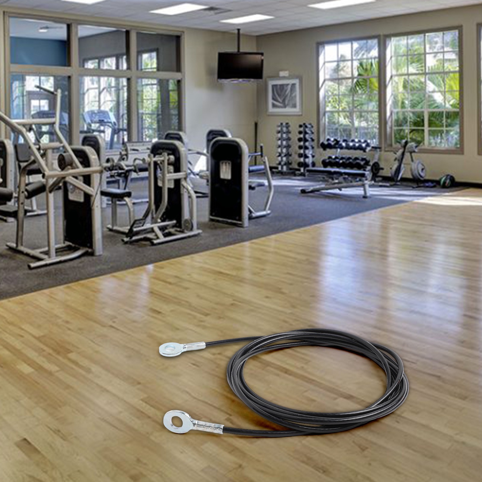 Noise Nylon Coated Fitness Gym Replacement Cable 5mm 2 5m 98 4'' 300g - Picture 29 of 37