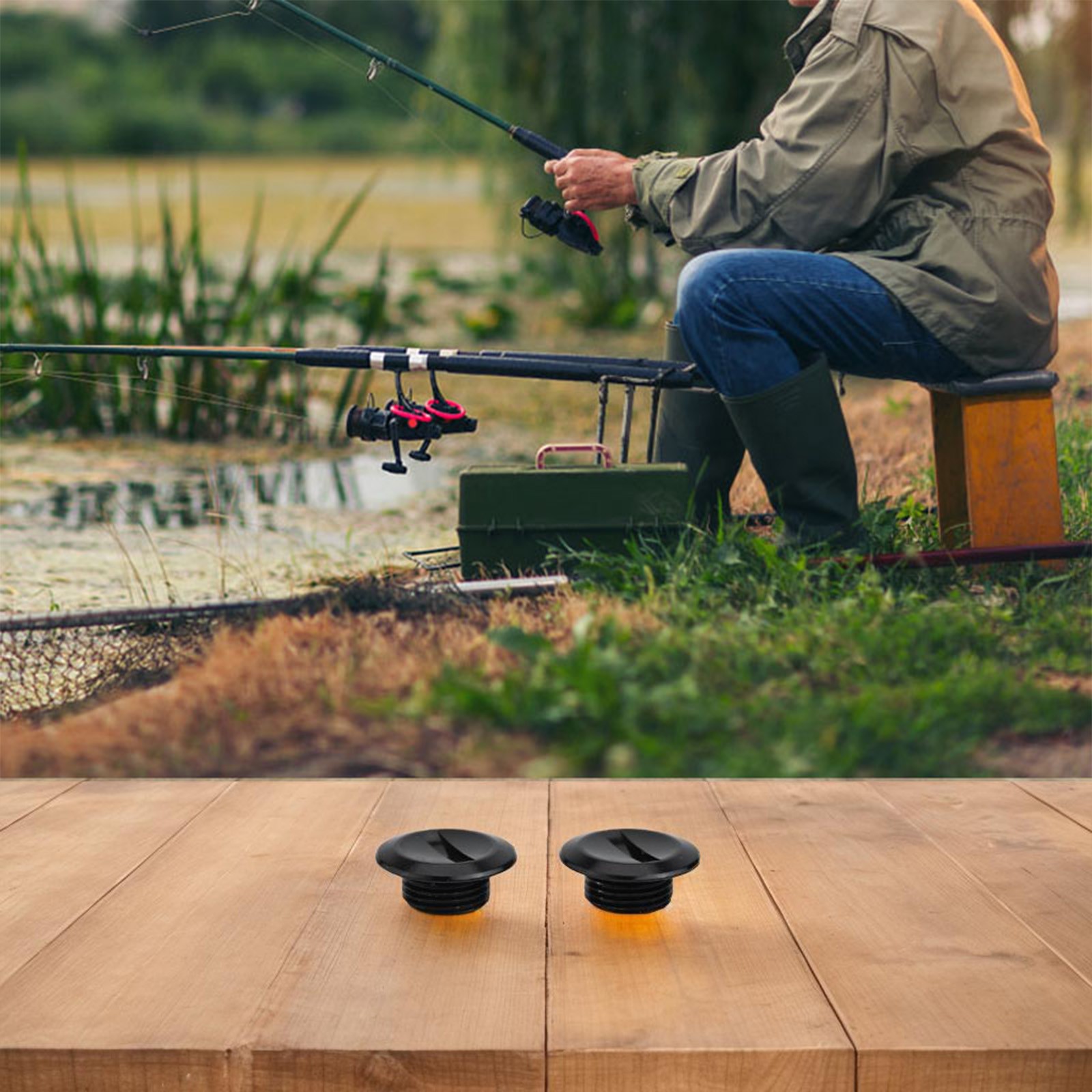 Accessorio mulinello Baitcasting manico bilanciere copri pomello per ABU per REVO per ALC - Foto 21 di 52