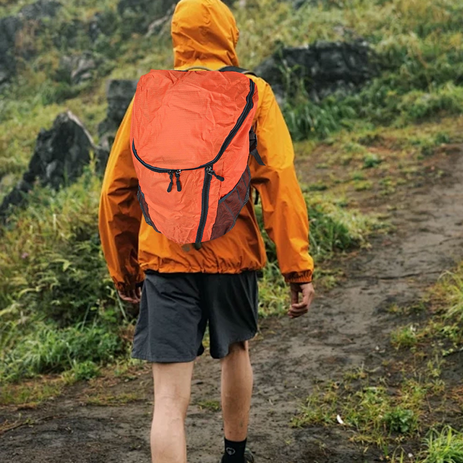 Lightweight Waterproof Nylon Backpack for Travel and Outdoor Activities