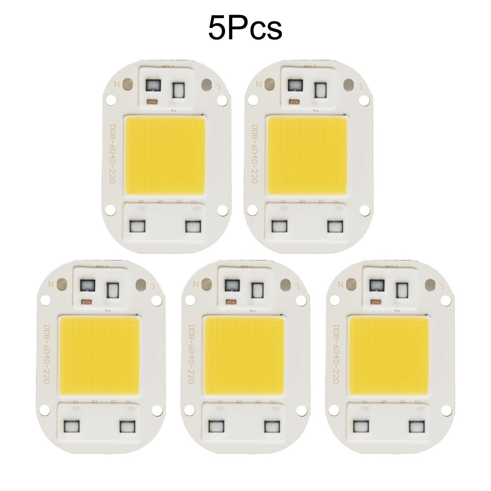 Pack de cinq solutions à puce LED CO2F dimmable pour conceptions tendance déclairage p
