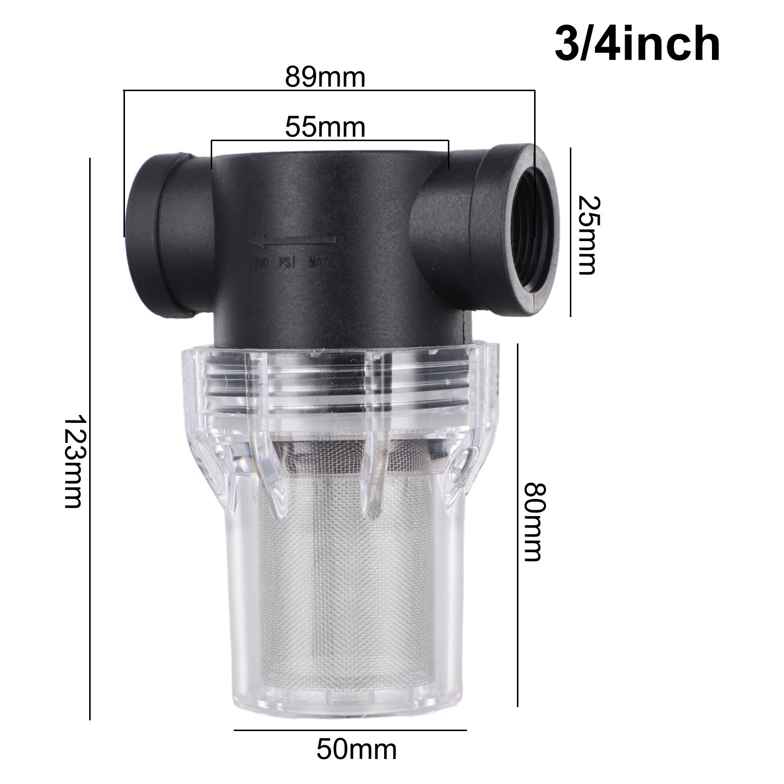 1 Pièces 40/80Mesh Connecté Maille Passoire Eau Pompe soldes Filtre Écran Jardin