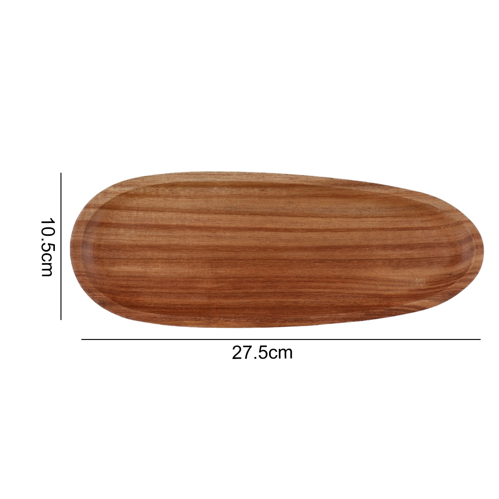 Piatto da portata multiuso ovale irregolare in legno colore legno naturale - Foto 37 di 65