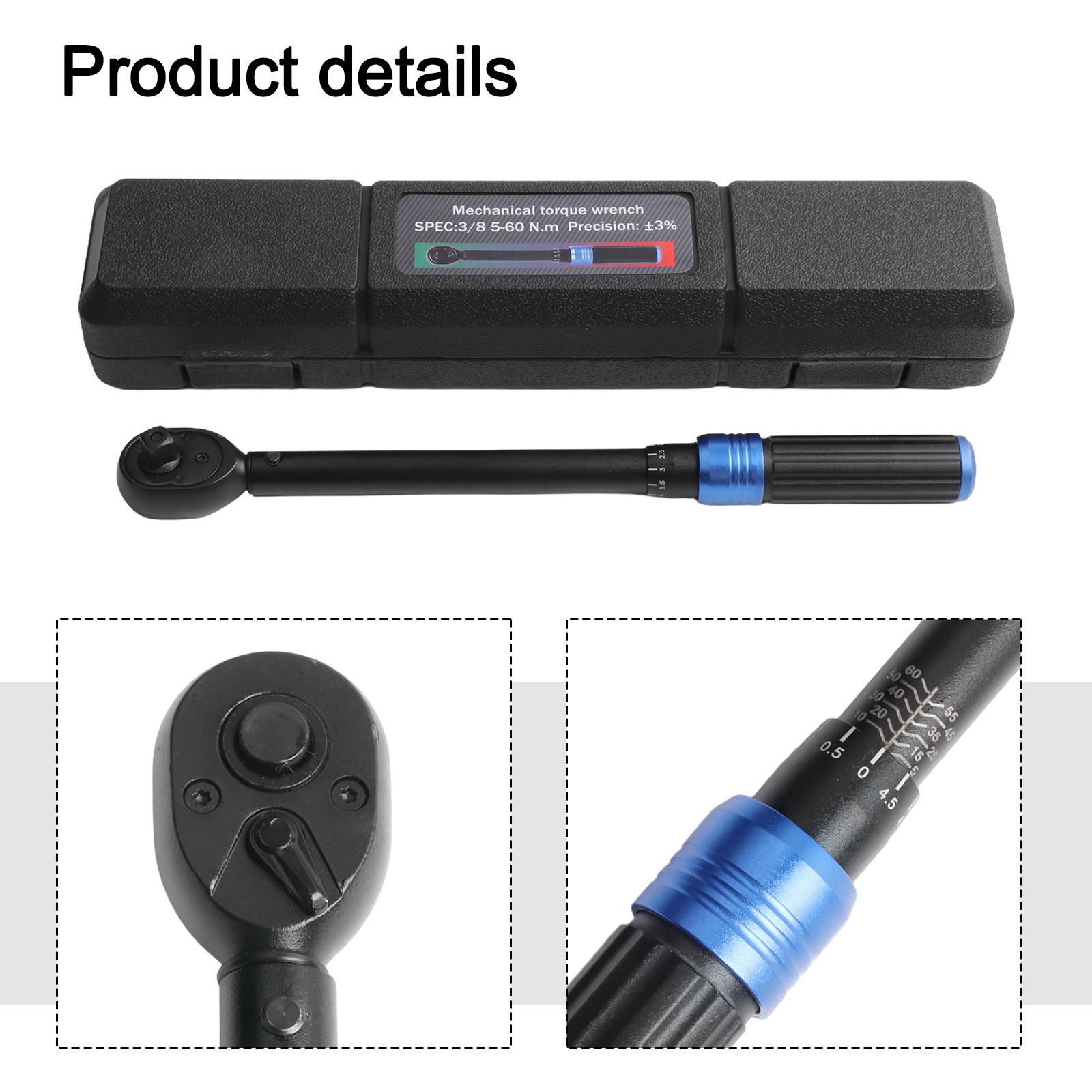 Stark gebauter verstellbarer Drehmomentschlüssel für häufigen Kfz-Einsatz - Bild 24 von 44