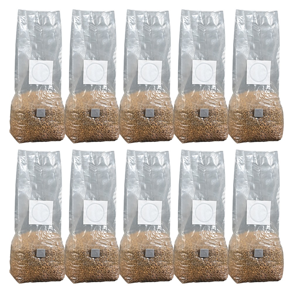 Lot De 10 Sacs De Culture De Champignons Stérilisés - Sacs En Polypropylène Résistants, Maintien D'humidité, Pour Culture De Champignons Gastronomiques Ou Médicinaux - 3