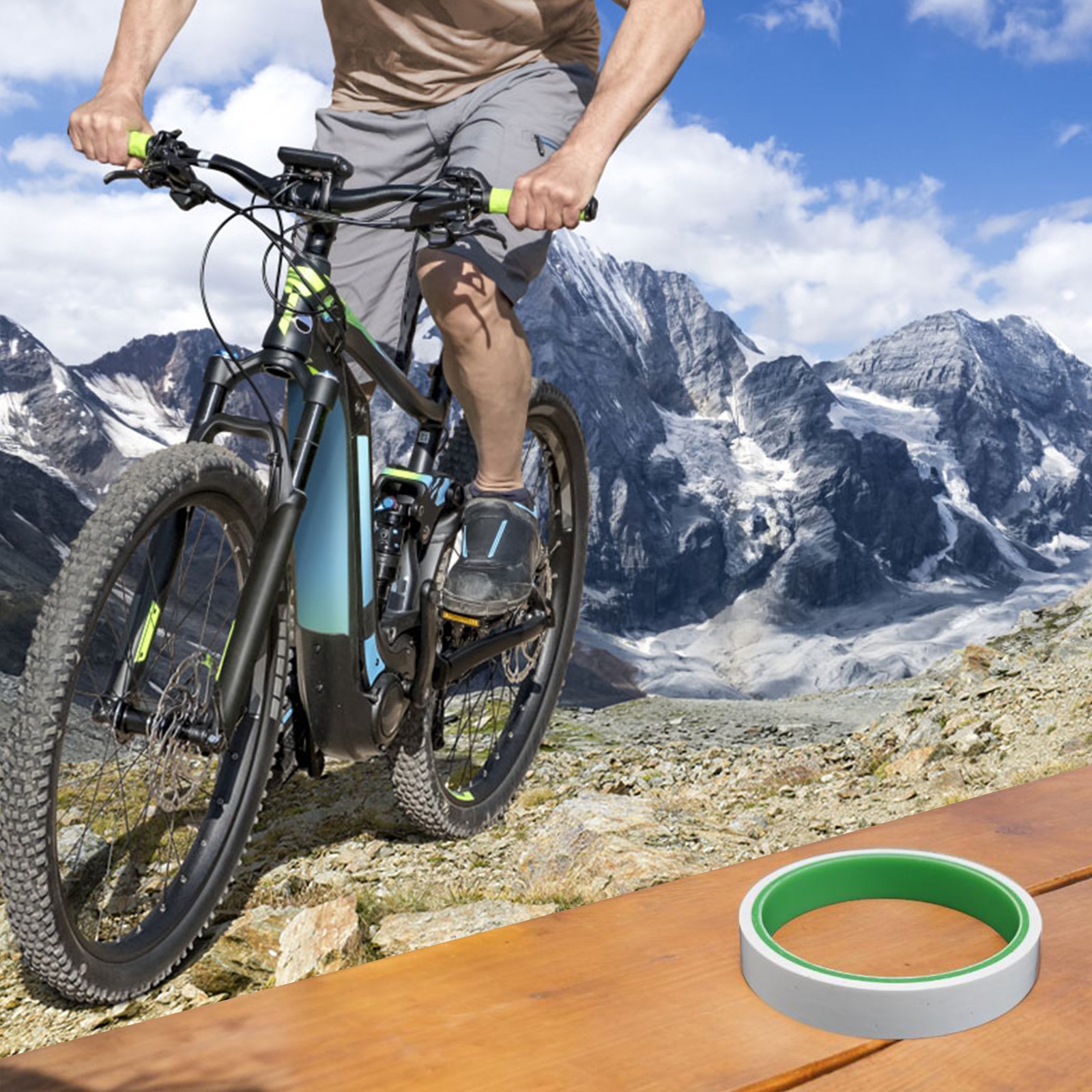 Nastro per cerchi tubeless 10m per ruote bici con resistenza ad alta pressione - Foto 22 di 26