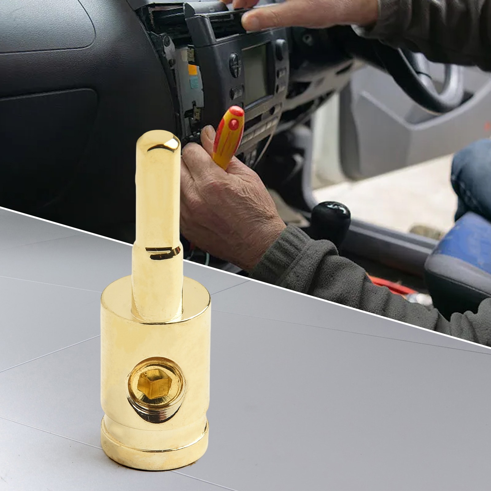 Auto Audio 4G auf 8G AMP Eingang Terminal Stromkabel Reduzierer modifiziert Schrumpfwerkzeug - Bild 23 von 31