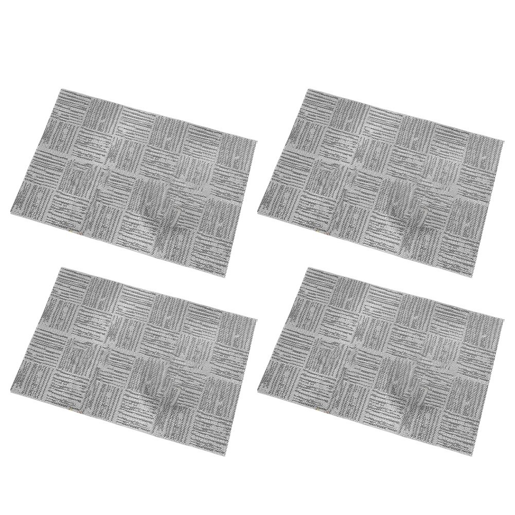 Heat Insulation Rectangular Placemats Set of 4 Easy Care for Dining Tables - Picture 15 of 15