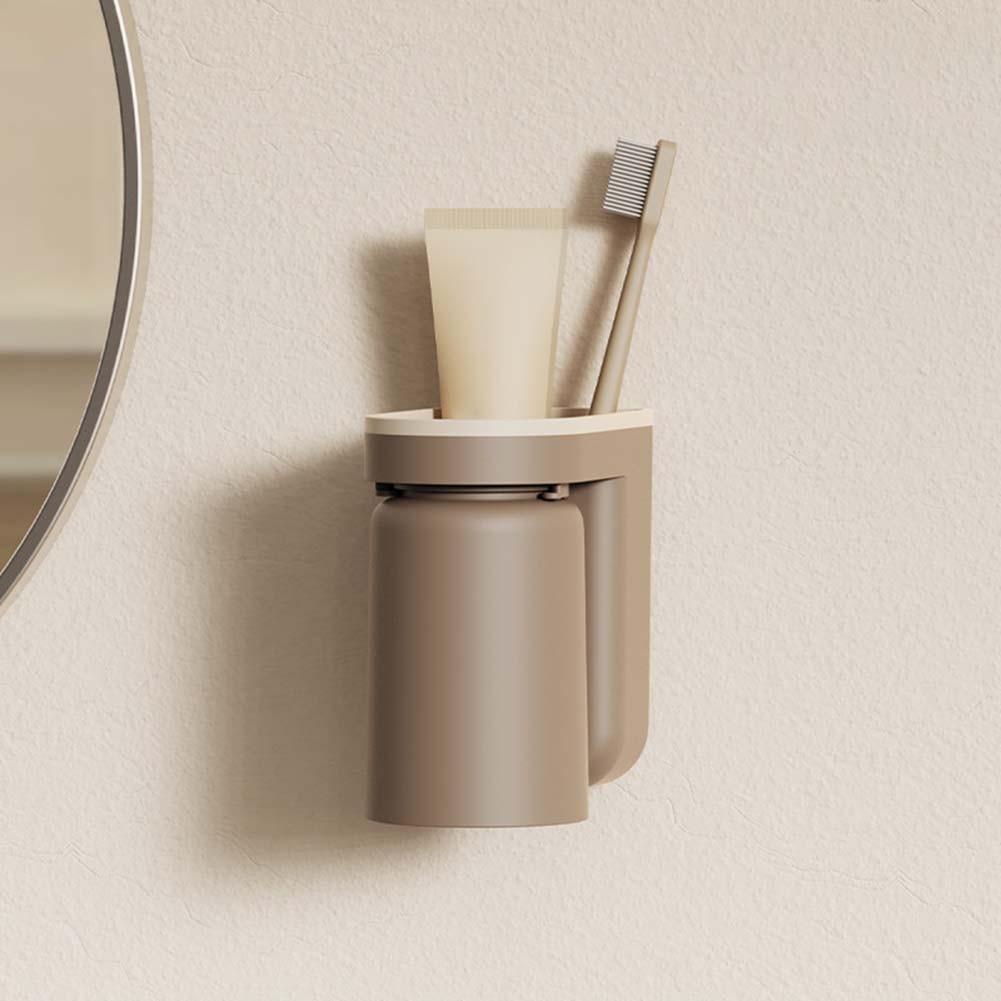 Aesthetic & Practical Punch Wall Mounting Toothbrush Holders Set of Two - Picture 21 of 21