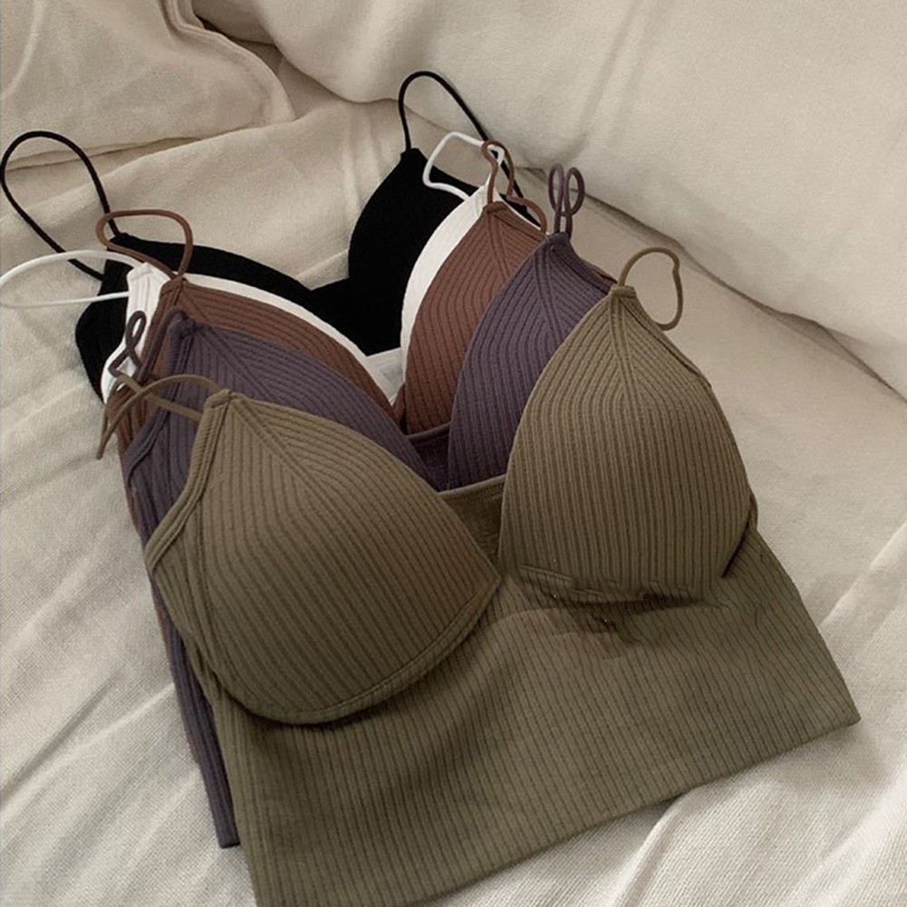 Casual V Neck Camisole Bra for Women Suitable for Spring and Autumn Seasons - Picture 21 of 24