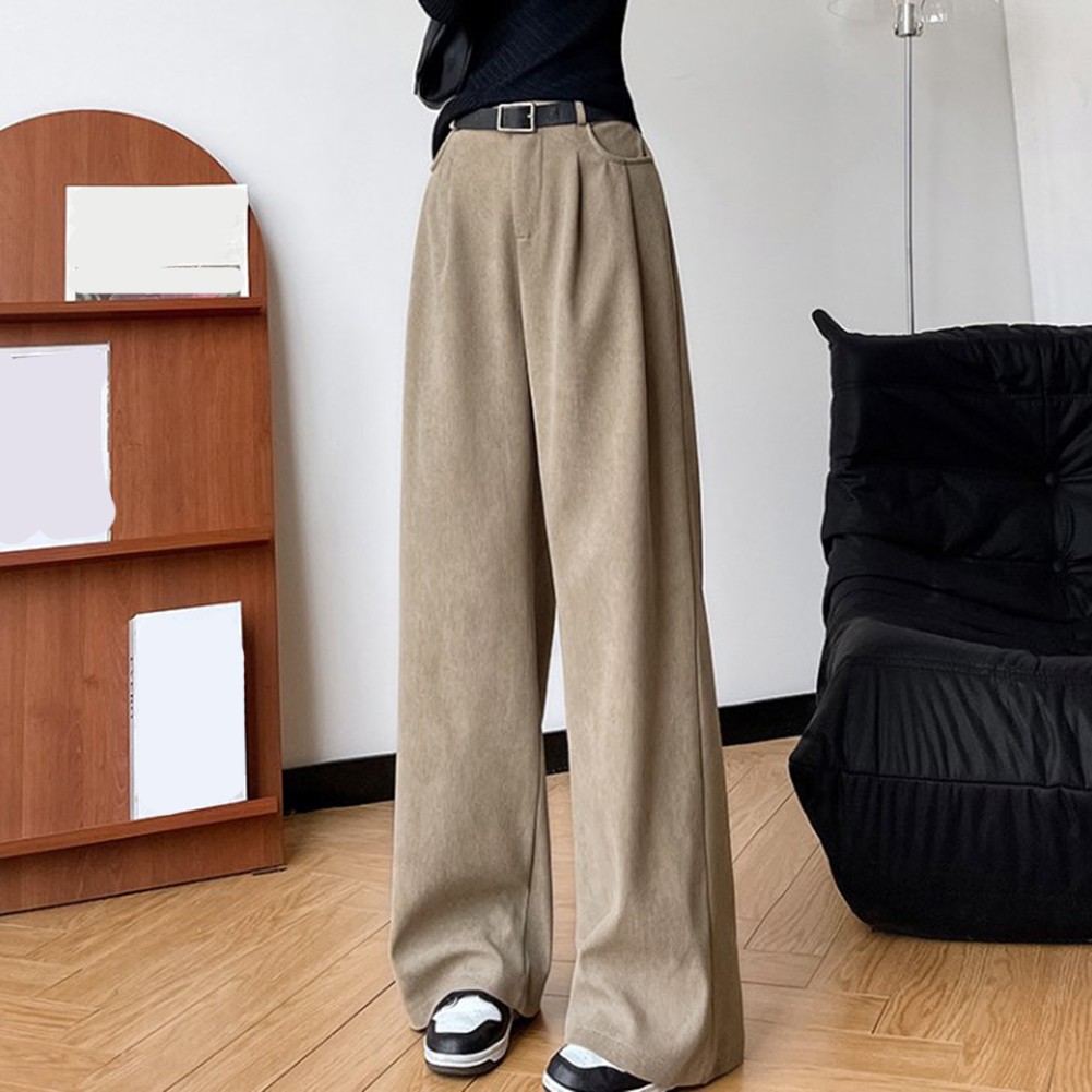 Fashionable Women's Corduroy Pants Wide Leg Fit for Casual and Dressy Occasions