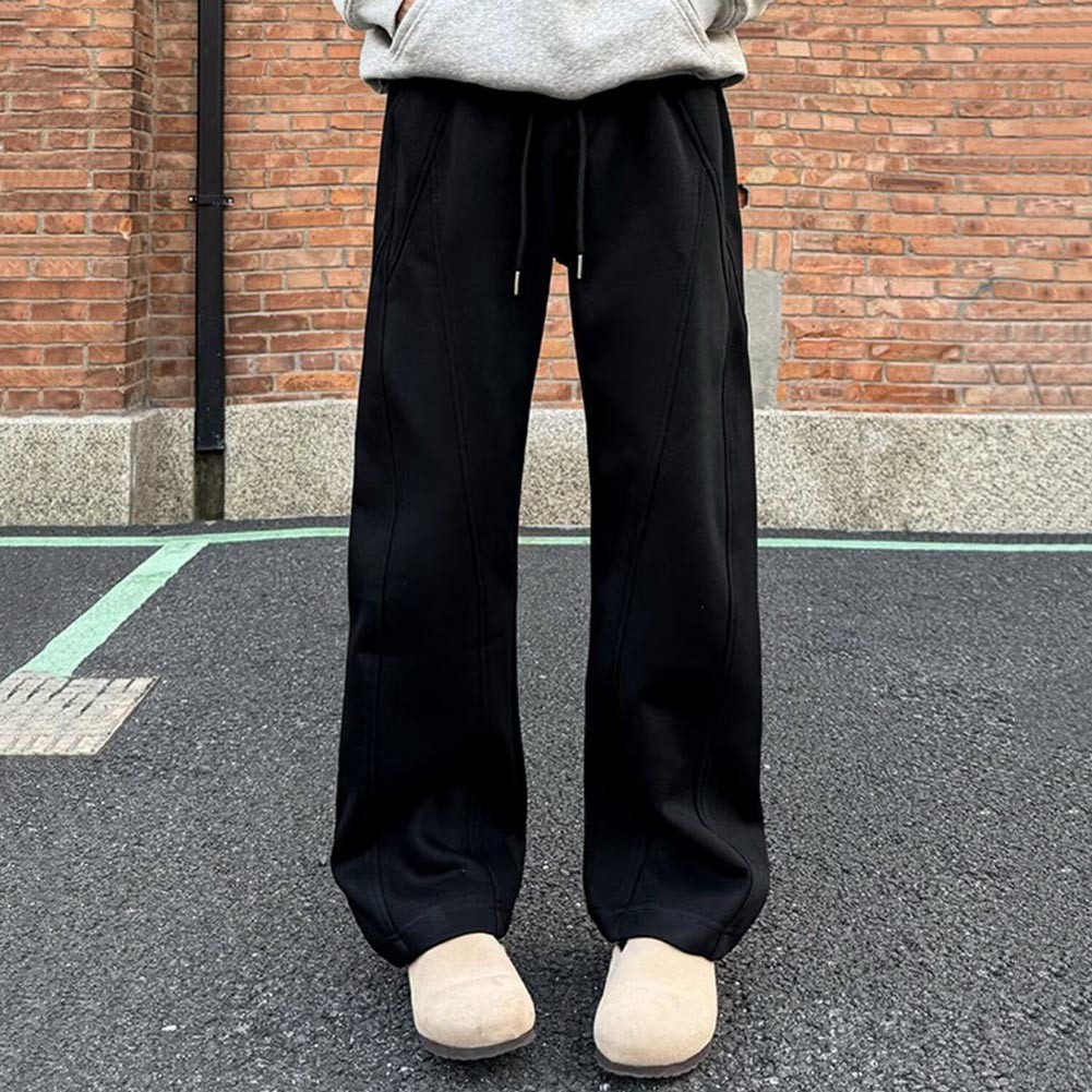 Sleek Design Mens Thickened Sweats Loose Fit Pants for Active Lifestyle - Picture 19 of 47