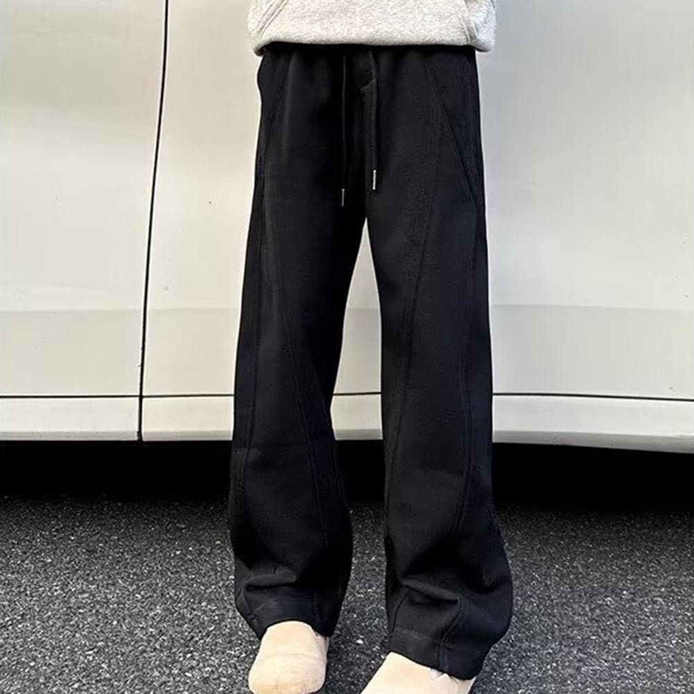 Sleek Design Mens Thickened Sweats Loose Fit Pants for Active Lifestyle - Picture 14 of 47