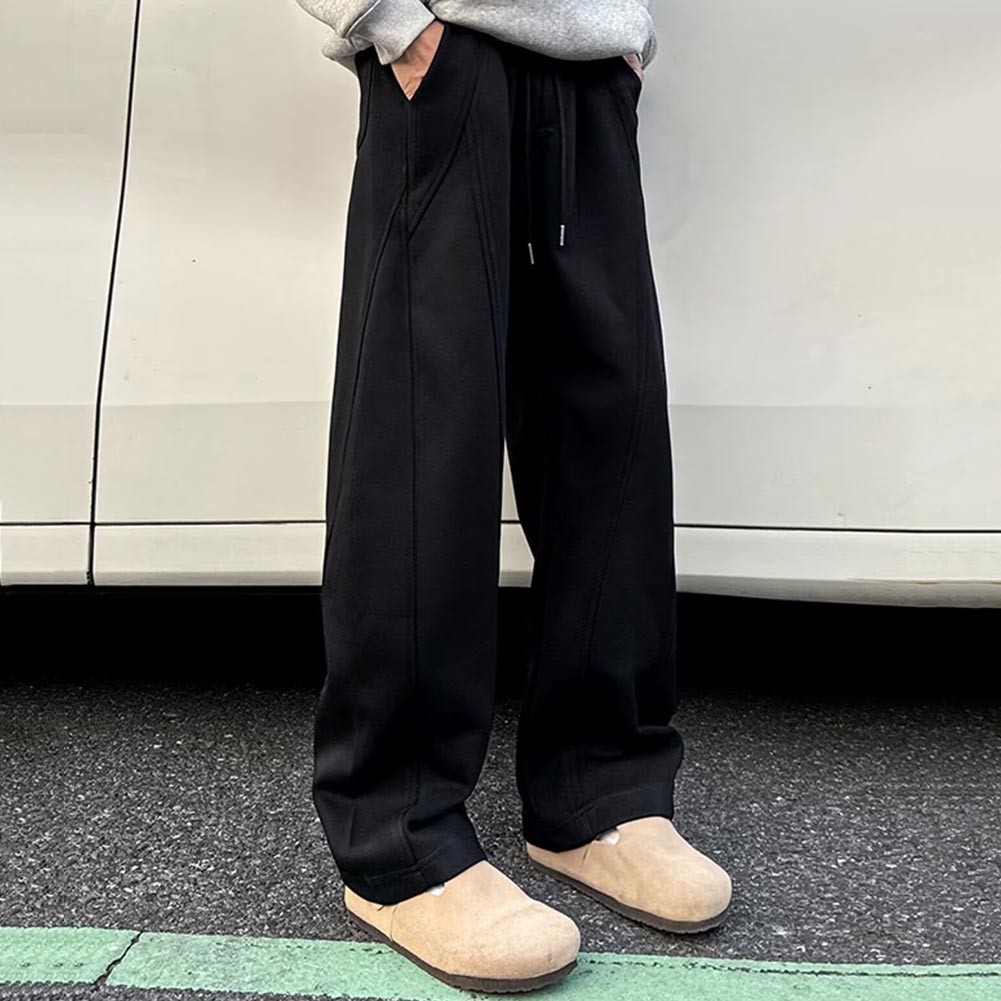 Sleek Design Mens Thickened Sweats Loose Fit Pants for Active Lifestyle - Picture 17 of 47