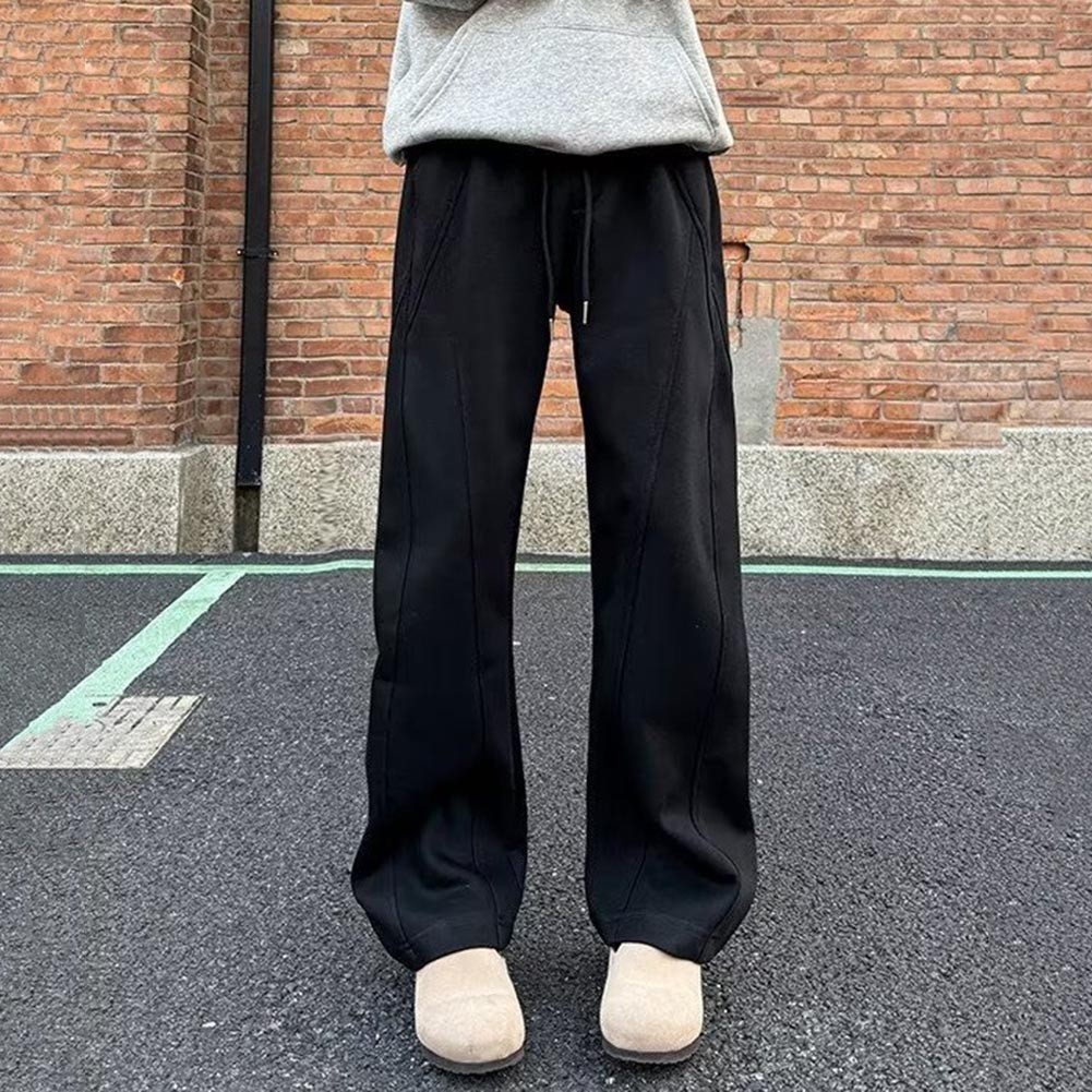 Sleek Design Mens Thickened Sweats Loose Fit Pants for Active Lifestyle - Picture 15 of 47
