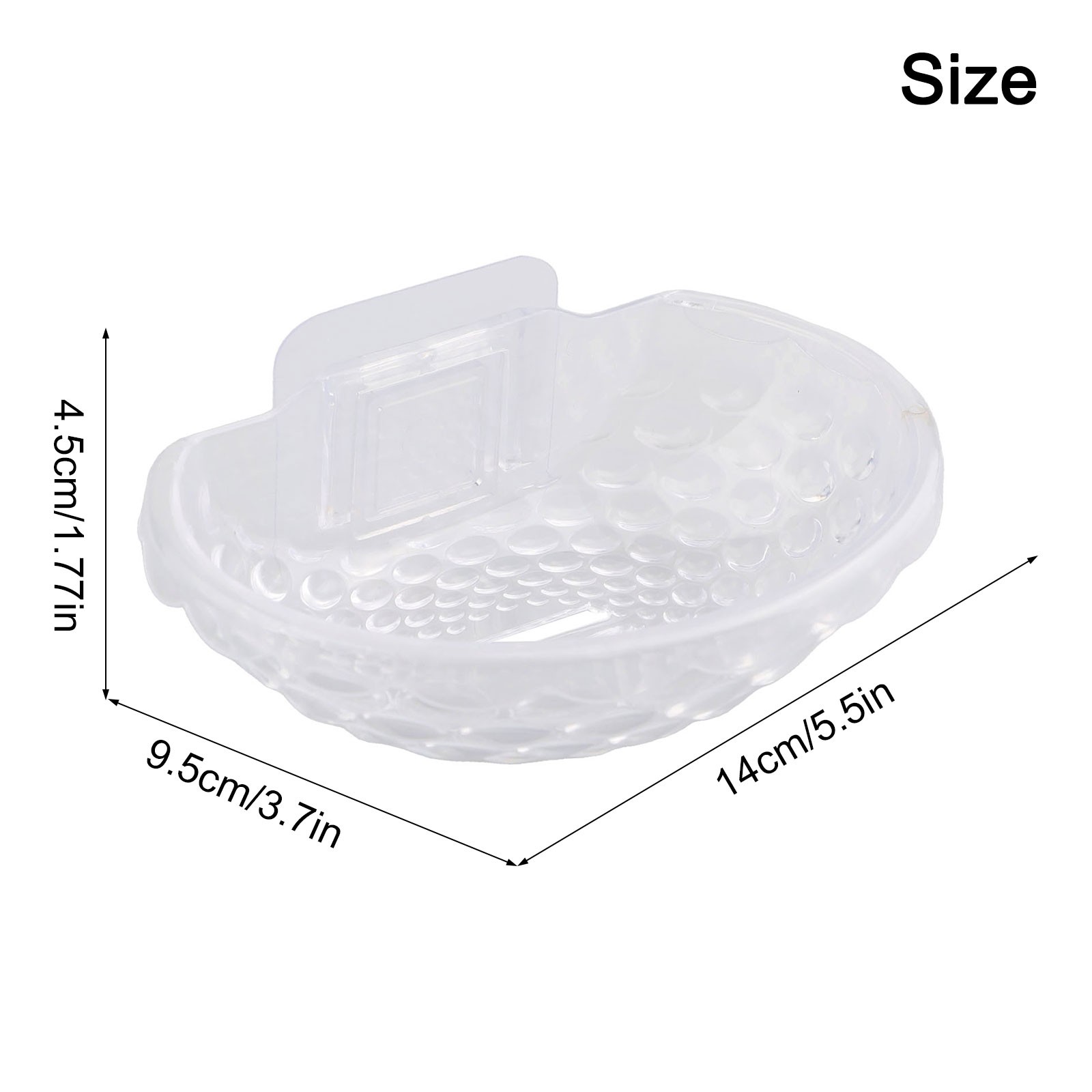Soap Box Sponge Soap Dish 14x9.5x4.5cm ABS Drain Punch Storage Box - Bild 38 von 42
