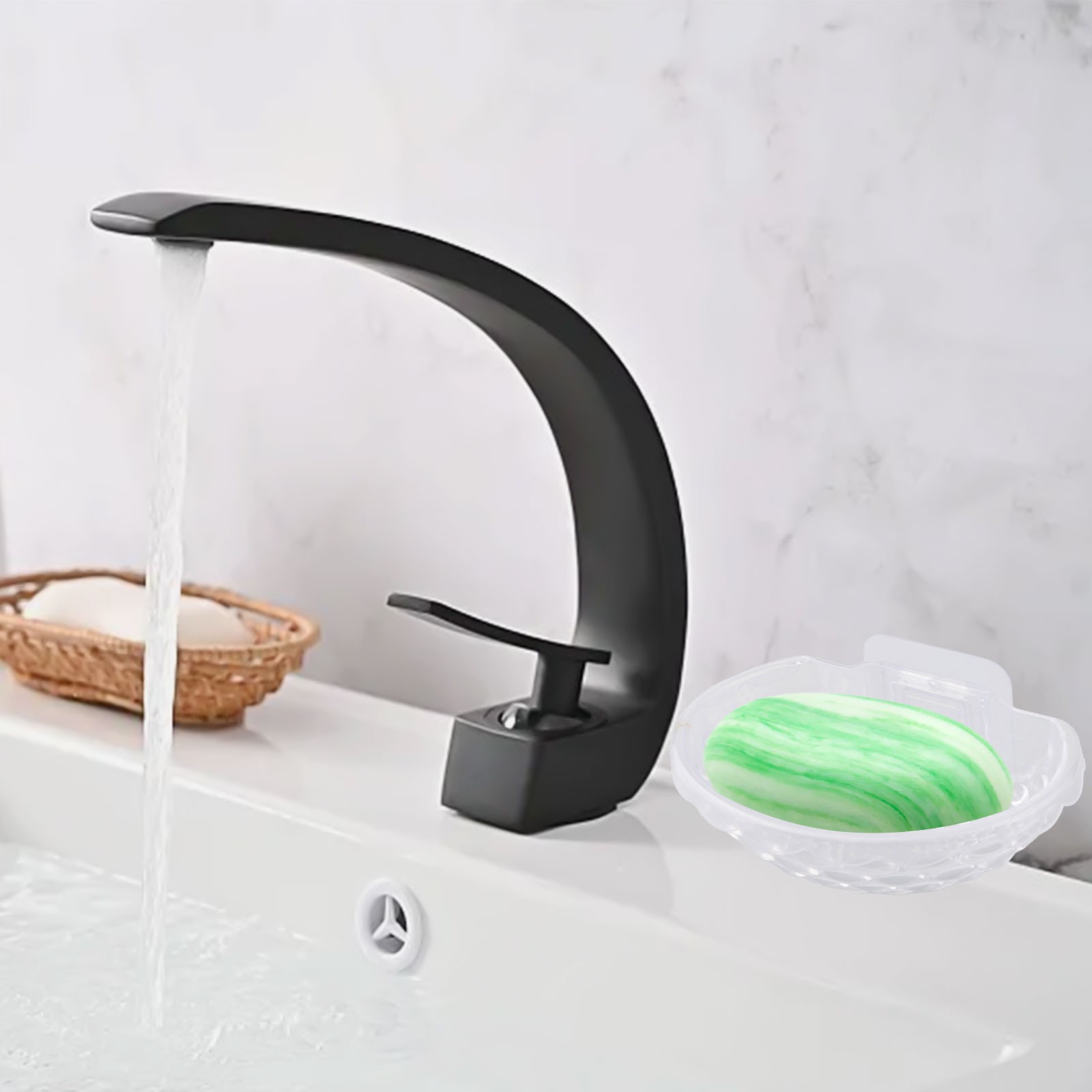 Soap Box Sponge Soap Dish 14x9.5x4.5cm ABS Drain Punch Storage Box - Bild 33 von 42