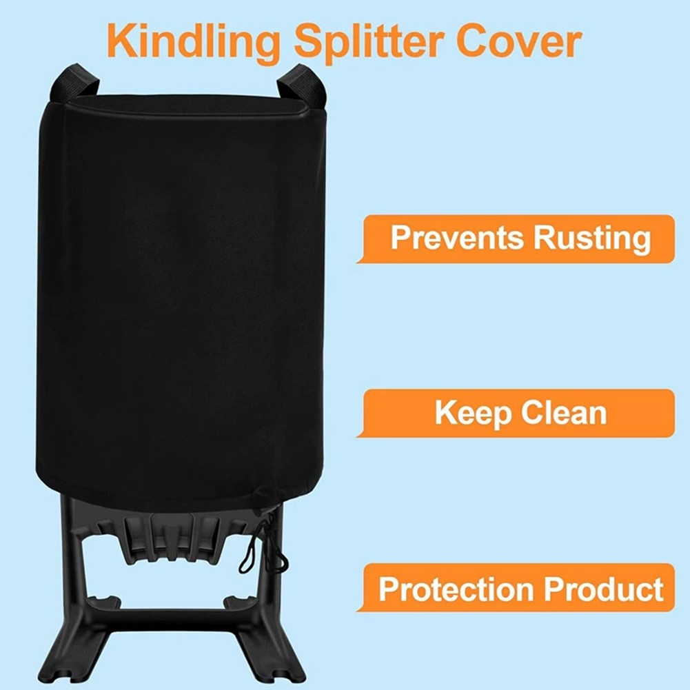 Black Kindling Splitter Cover with Storage Bag Fits Most Manual Splitters - Picture 23 of 24