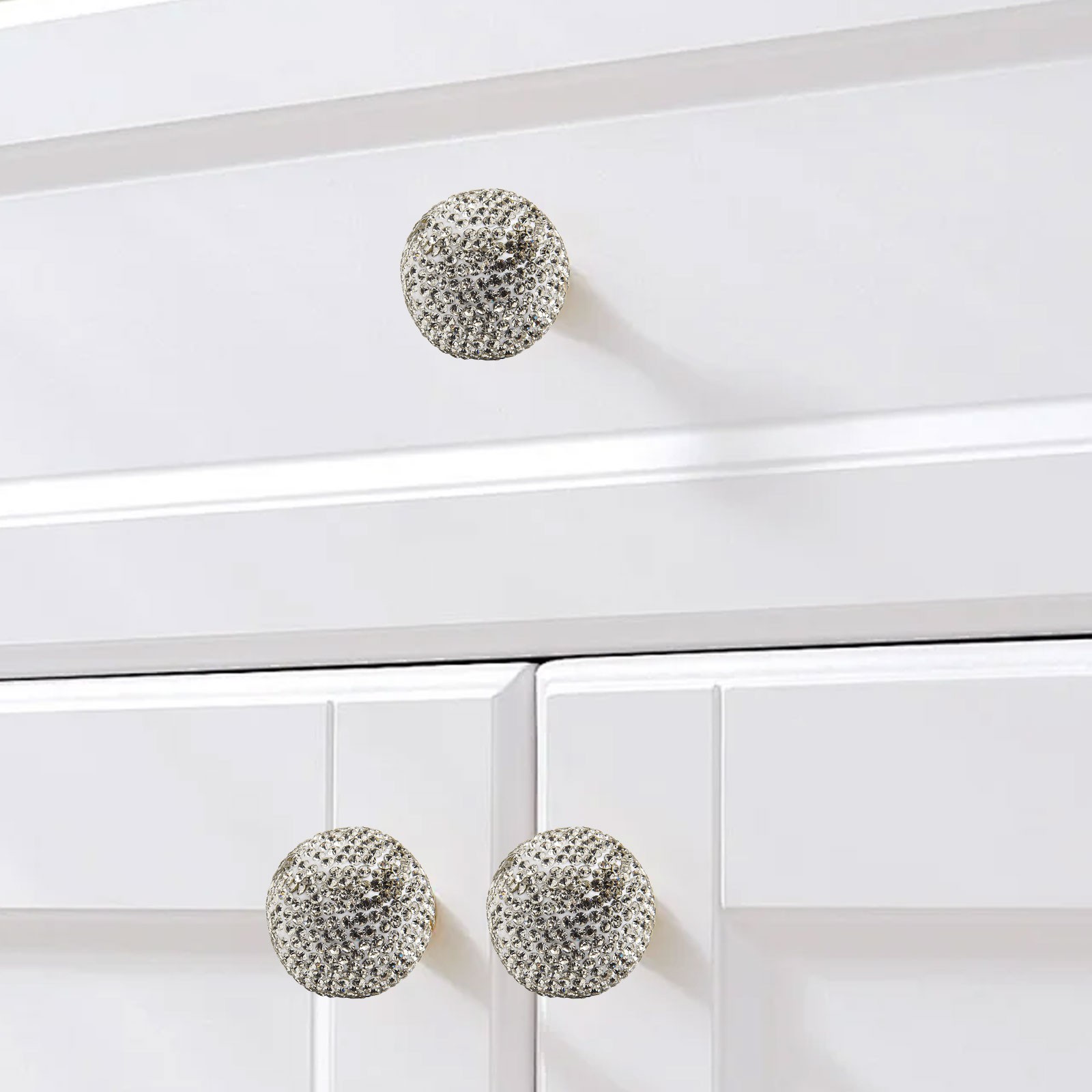 Functional Ball Handle Accessory for Wardrobe Doors and Dressers Usage