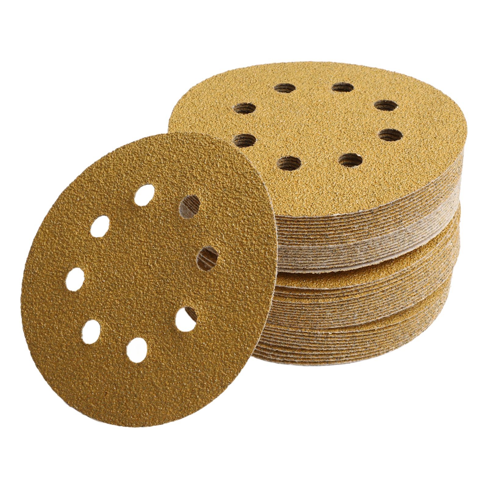 Disques ?? poncer grain jaune pour ponceuse orbitale paquet de 100 ?? 125 mm tai - Photo 16/36