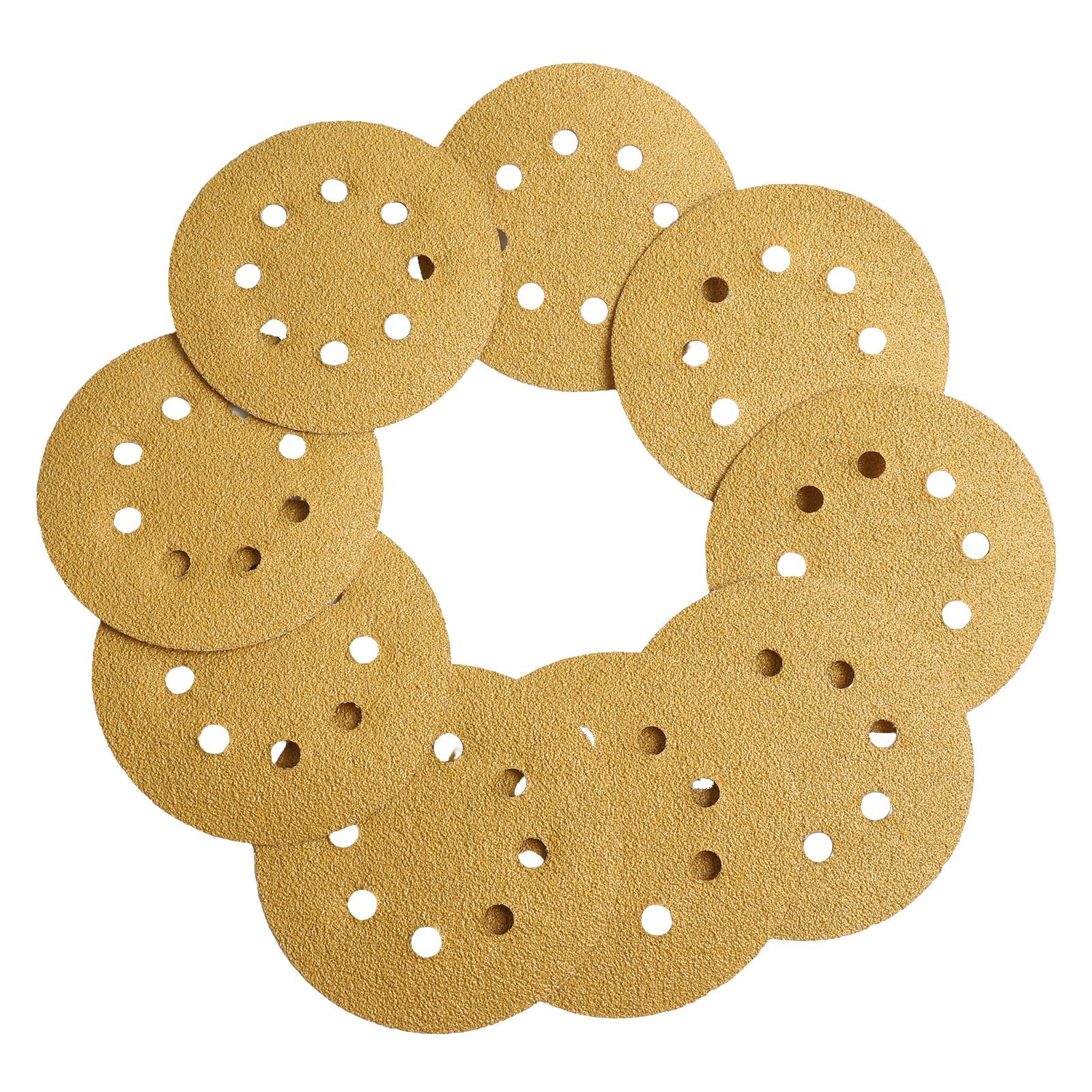 Disques ?? poncer grain jaune pour ponceuse orbitale paquet de 100 ?? 125 mm tai - Photo 23/36